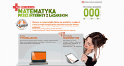 Desktop Screenshot of matematyka.lazarski.pl