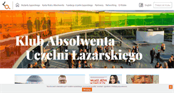 Desktop Screenshot of absolwenci.lazarski.edu.pl
