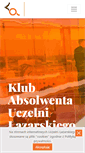 Mobile Screenshot of absolwenci.lazarski.edu.pl