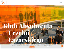 Tablet Screenshot of absolwenci.lazarski.edu.pl